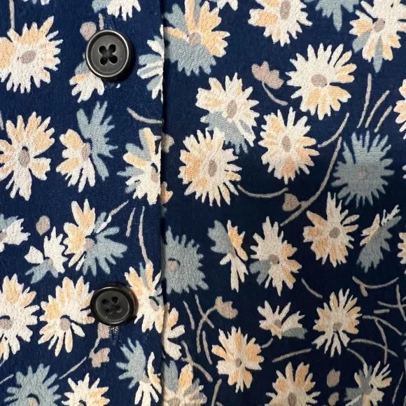 Tie-Sleeve Button-Down Top in French Floral - Picture 8 of 10